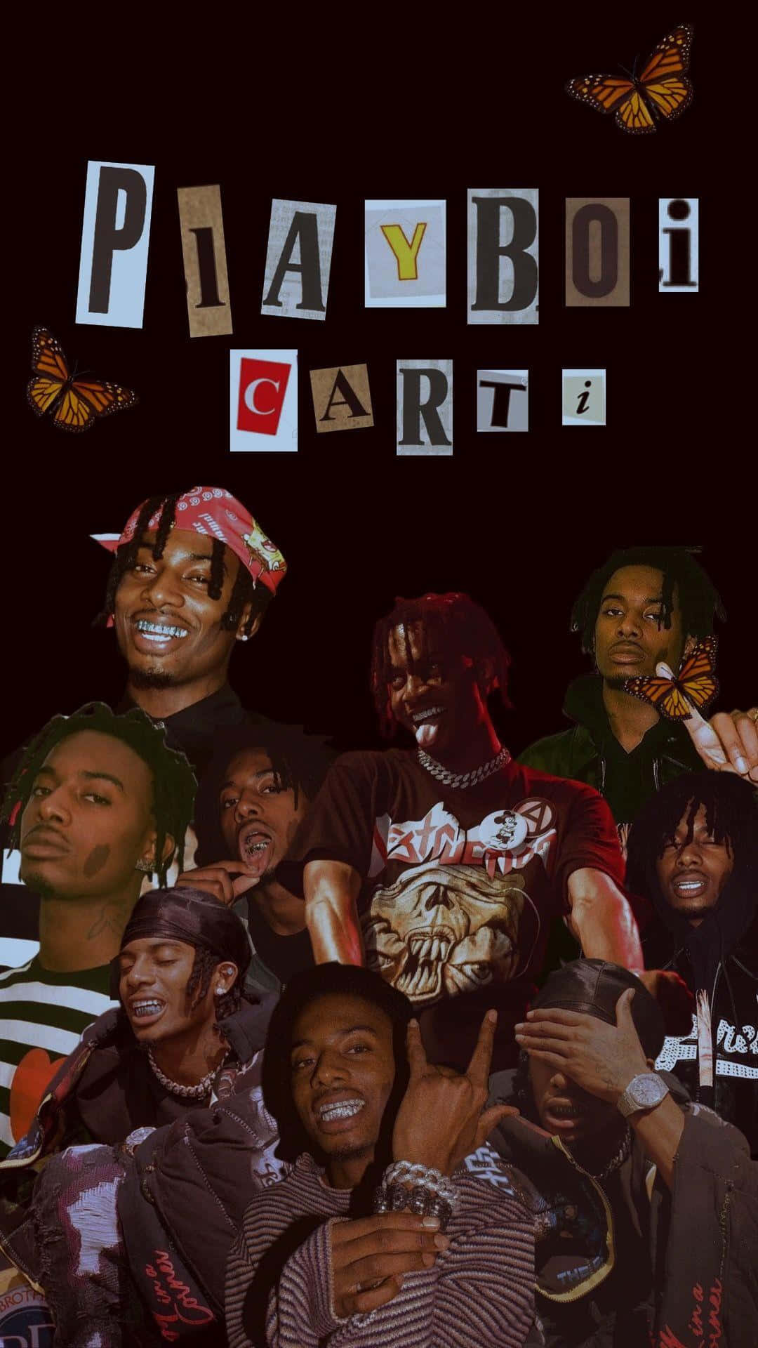 Rap Collage Playboi Carti Background