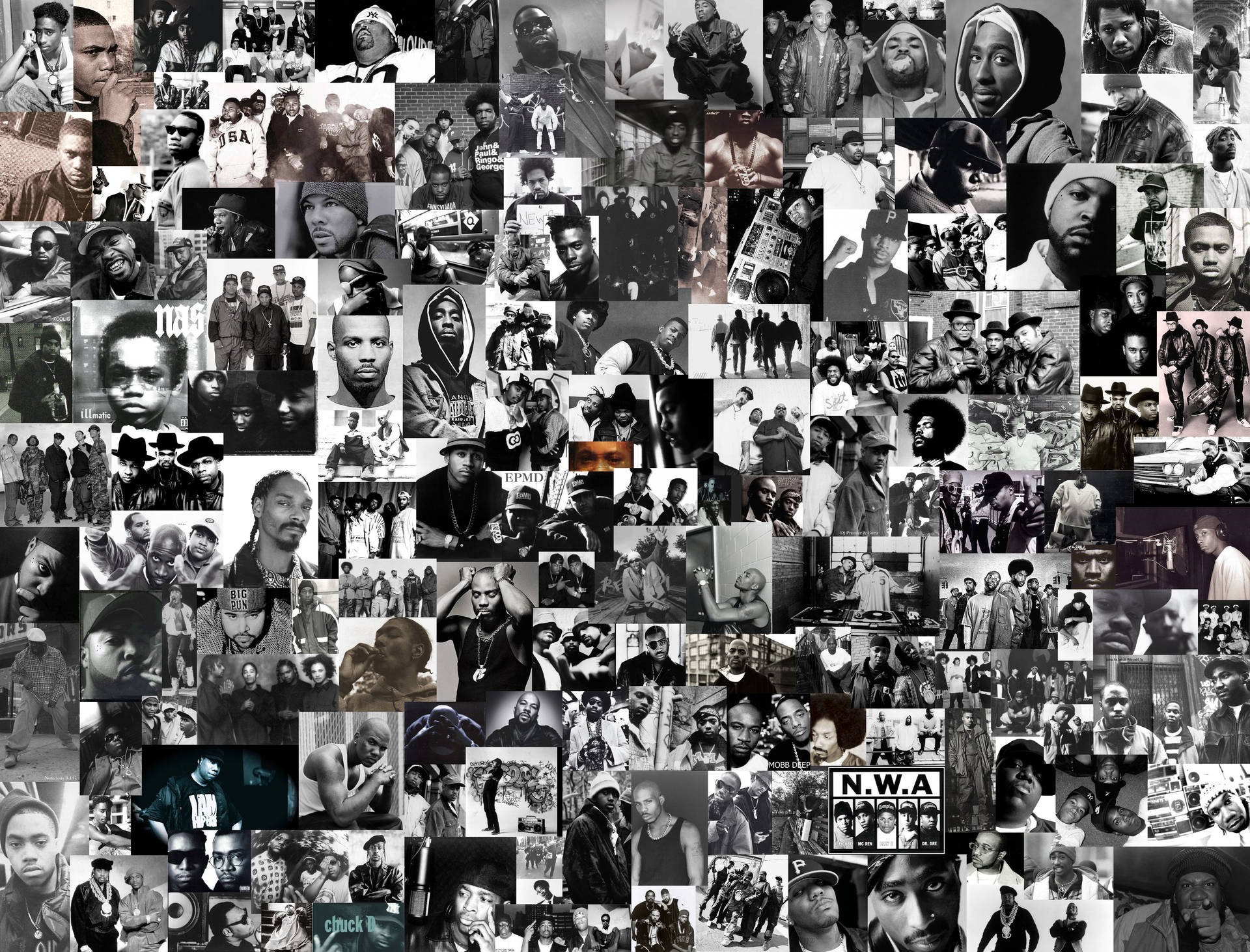 Rap Computer Monochrome Old Artists Background