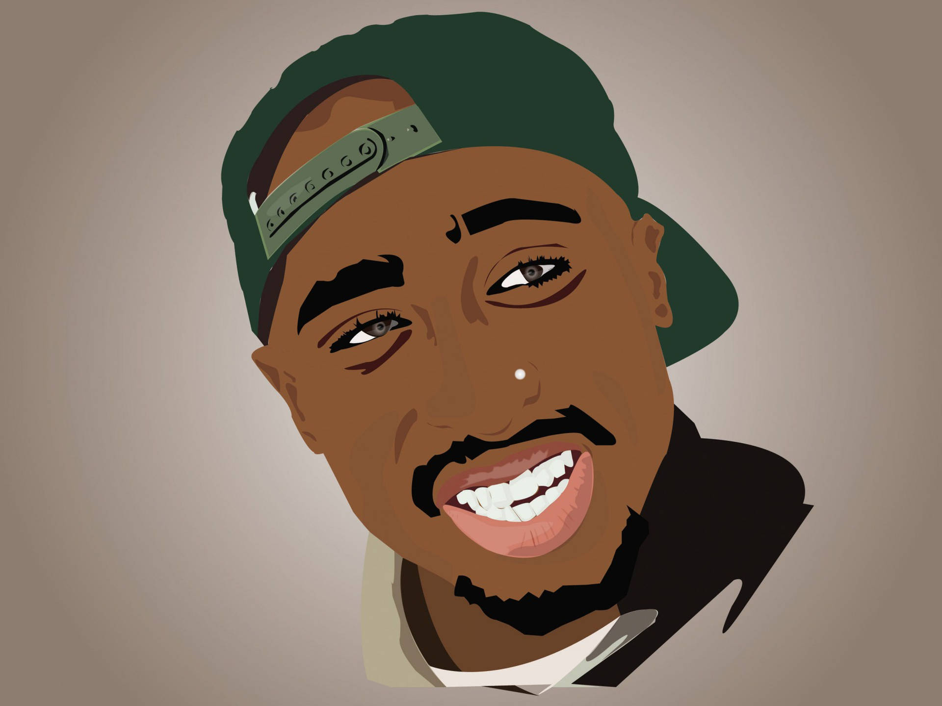 Rap Computer Tupac Artwork Background