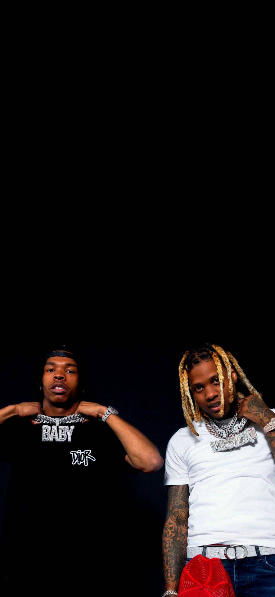 Rap Duo Black Background Background