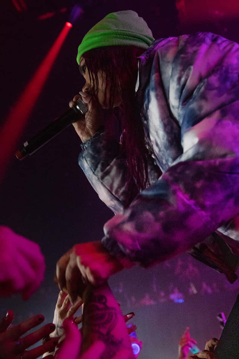 Rap Performancein Concert Background