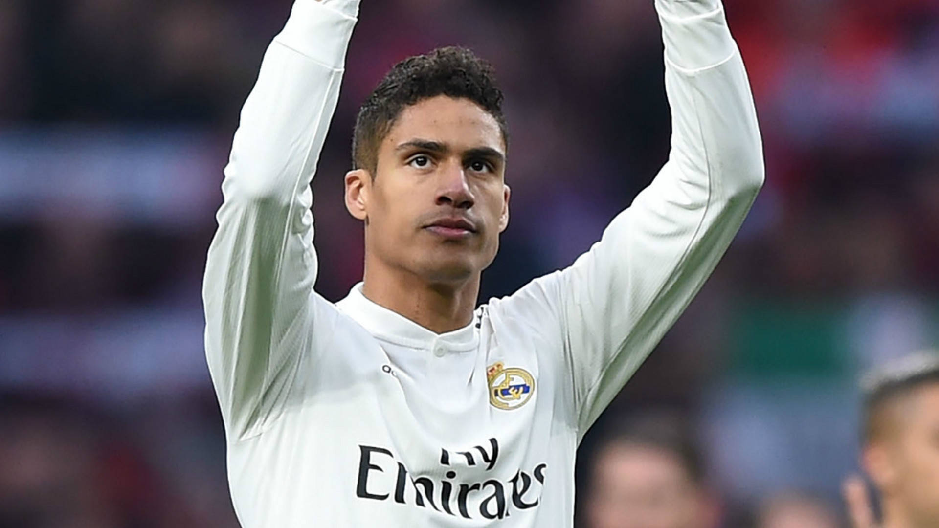 Raphael Varane Hands Raised