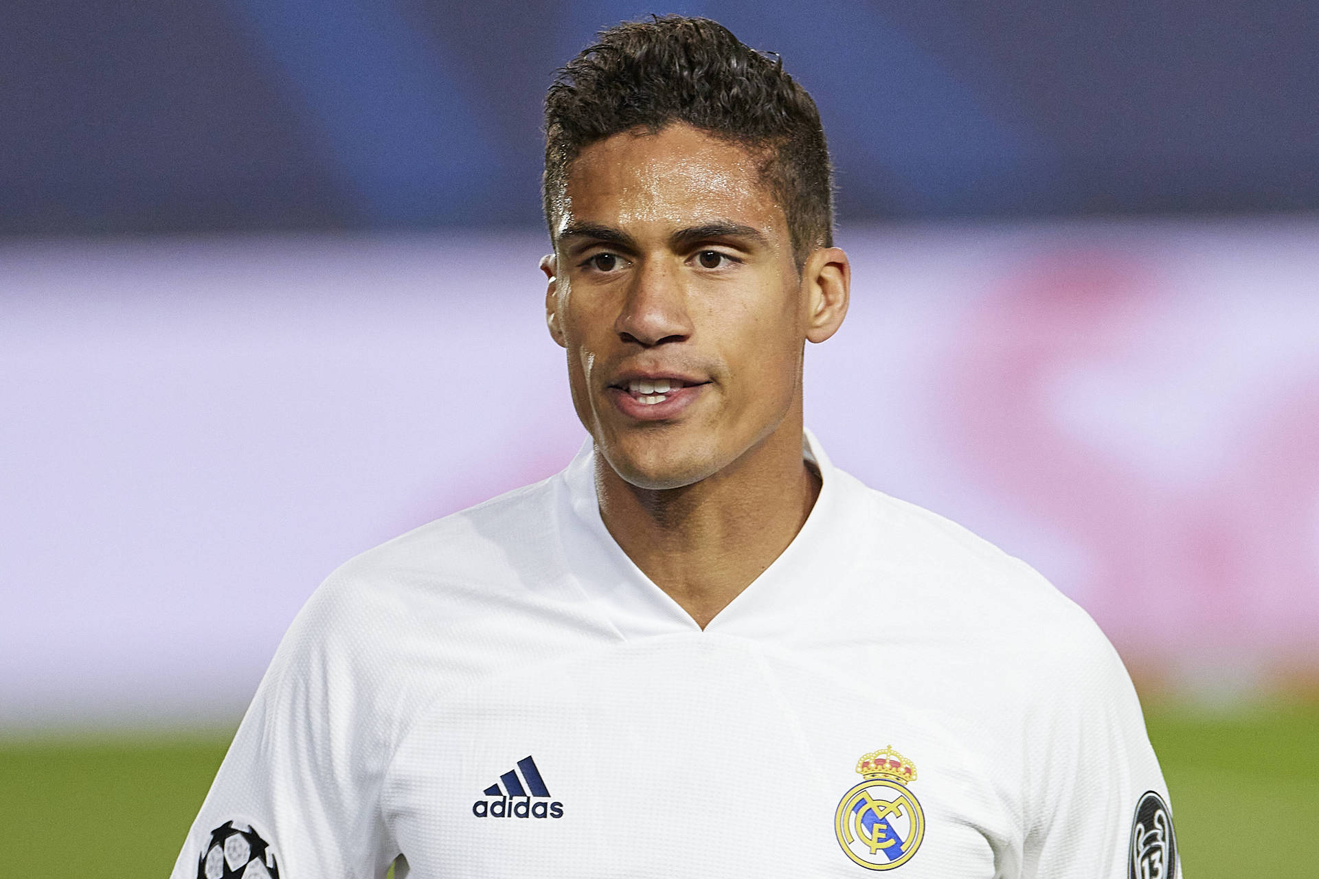 Raphael Varane White Jersey Background