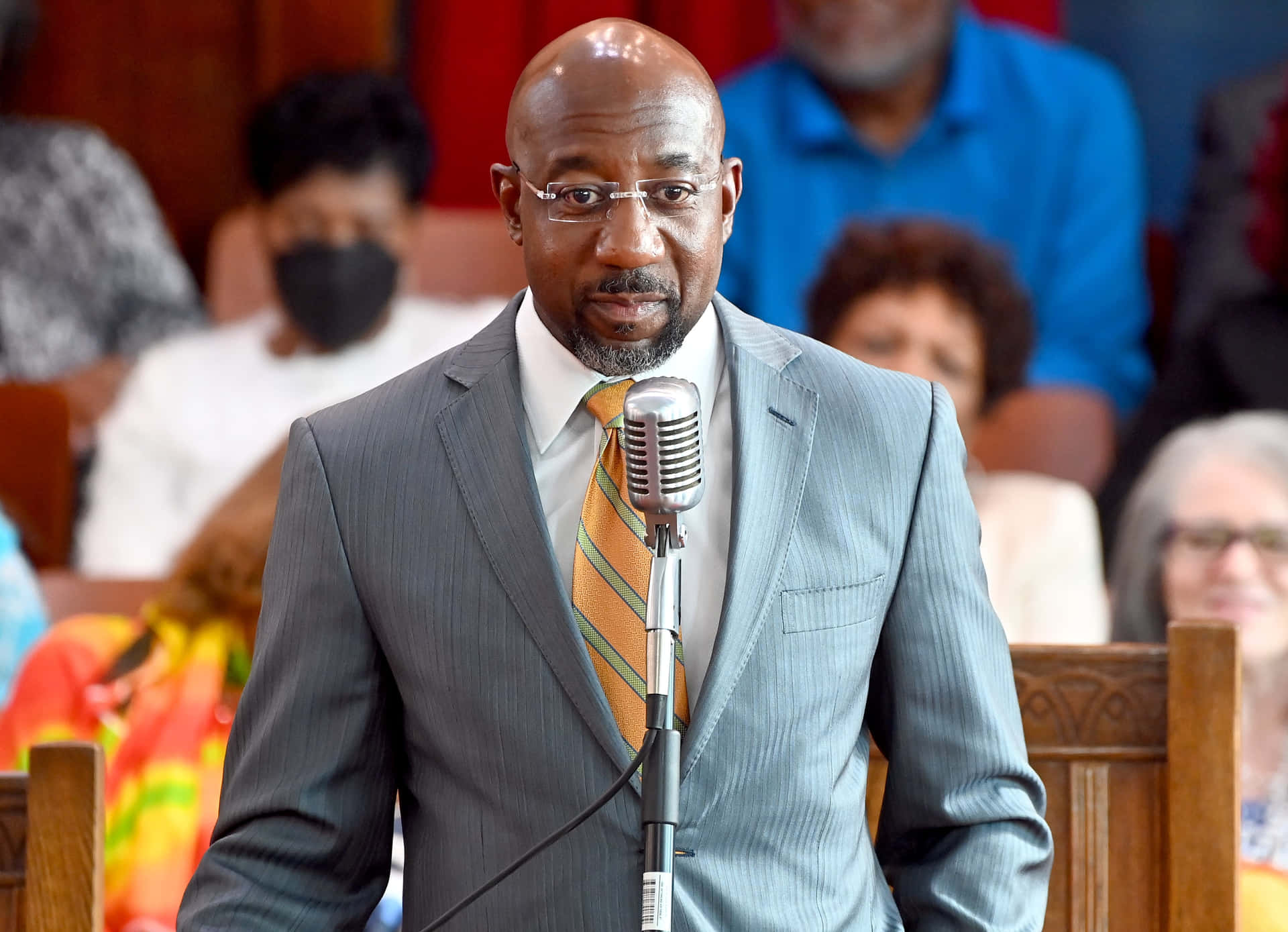 Raphael Warnock Senate Debate Background