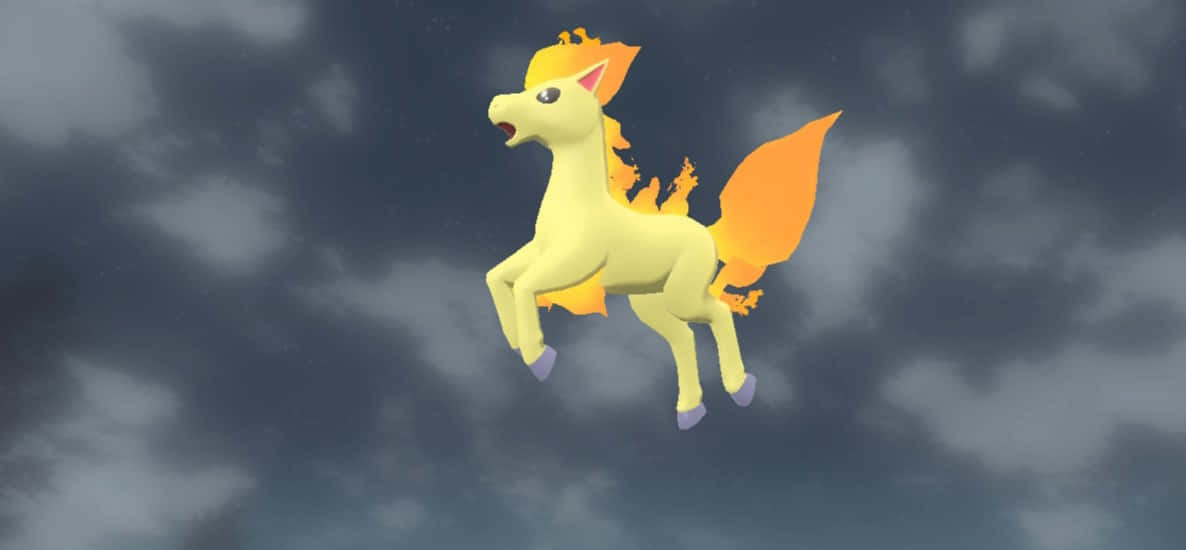 Rapidash Fire Horse Pokemon Background