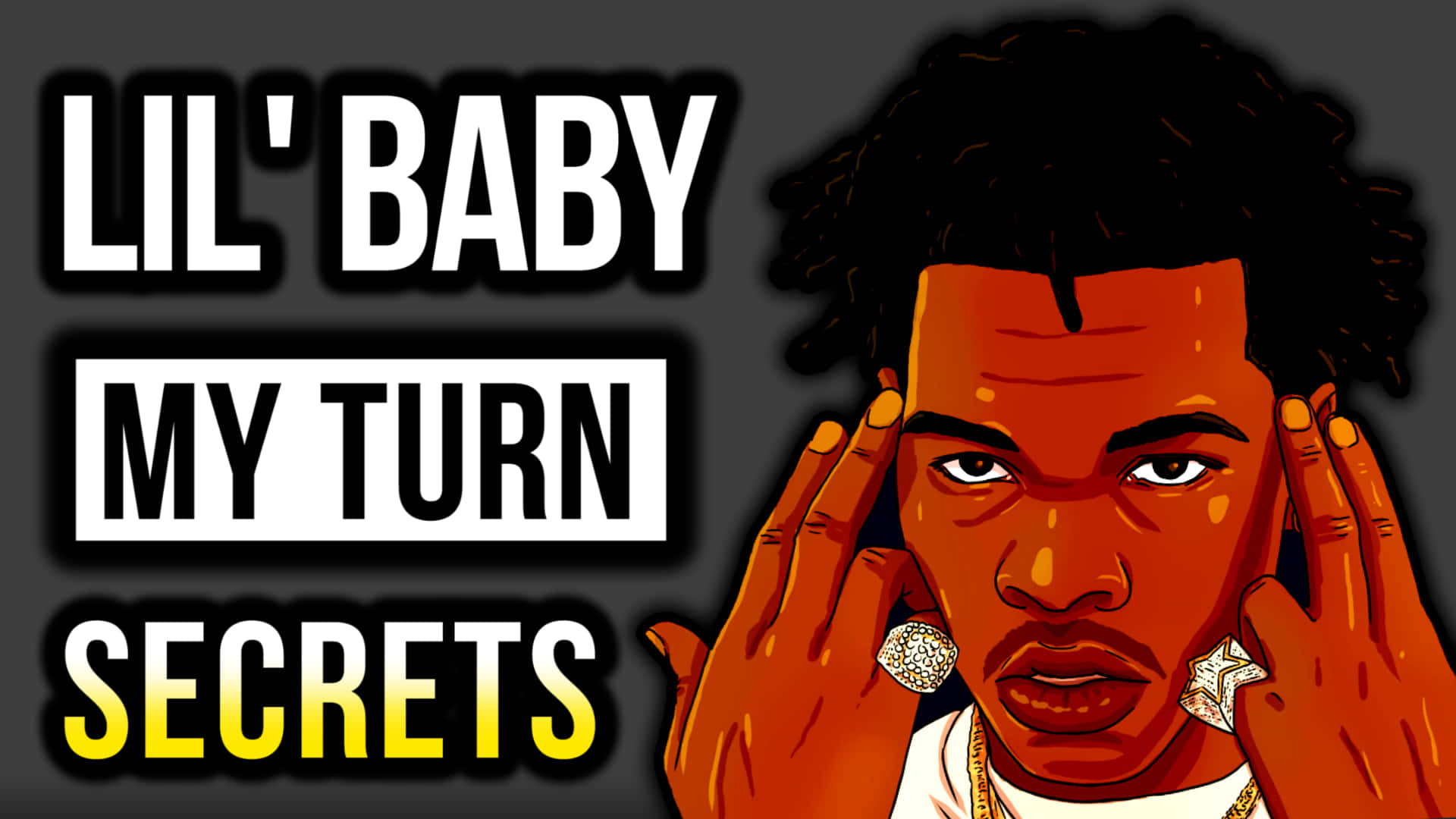 Rapper Gee Money In Expressionist Artwork Background