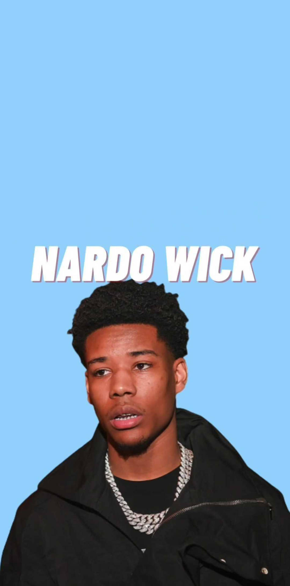 Rapper Nardo Wick Cute Blue Edit Background