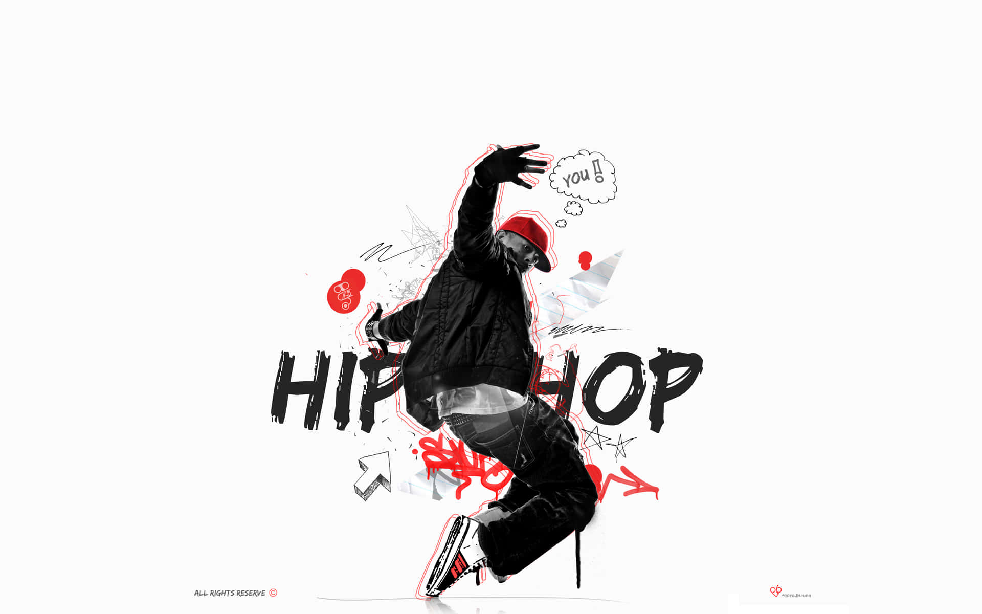 Rapper Pc, An Art-inspired Combination Of Music And Fashion Background