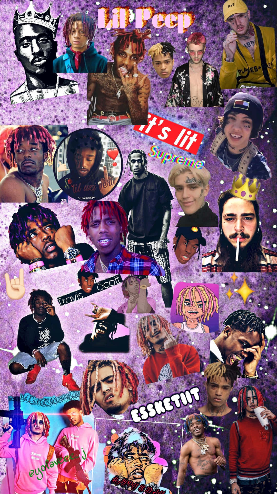 Rapper Pfp Collage Background