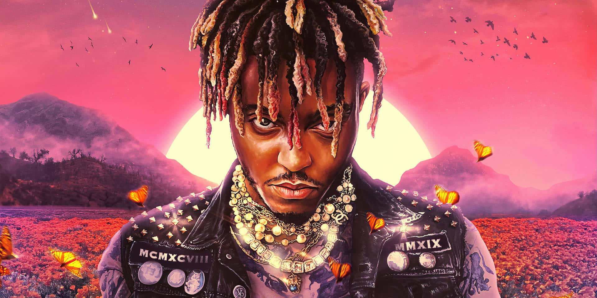 Rapper Pfp Of Juice Wrld Art Background