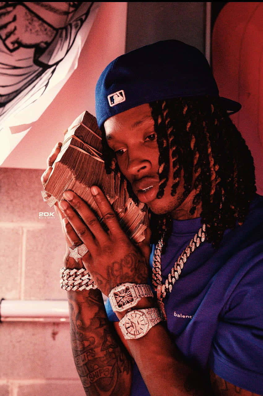 Rapper_with_ Money_and_ Jewelry Background