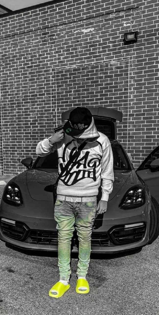 Rapper Yeat With Fancy Car