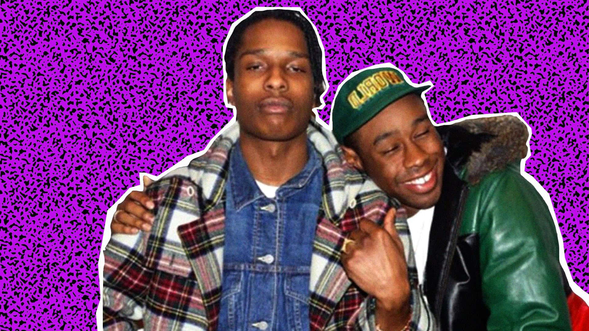 Rappers Tyler, The Creator And A$ap Rocky Background