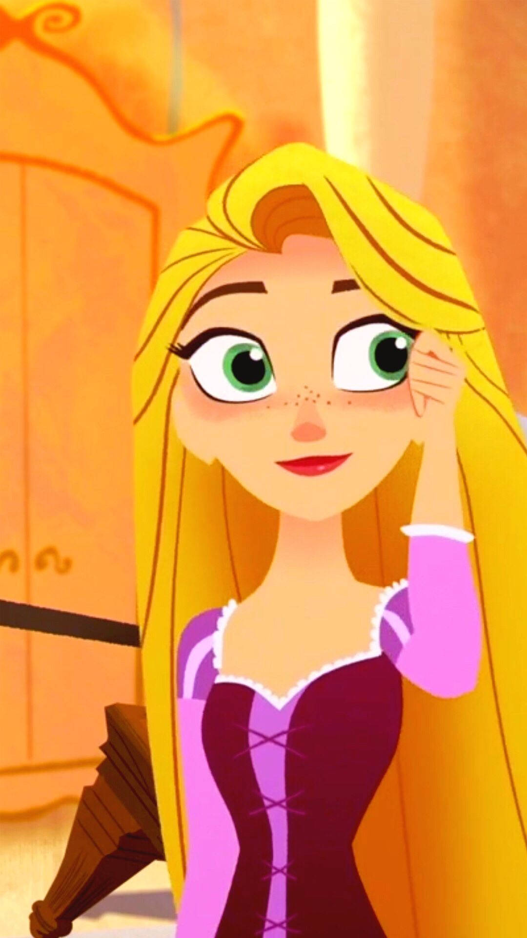 Rapunzel, Bashful Princess Background