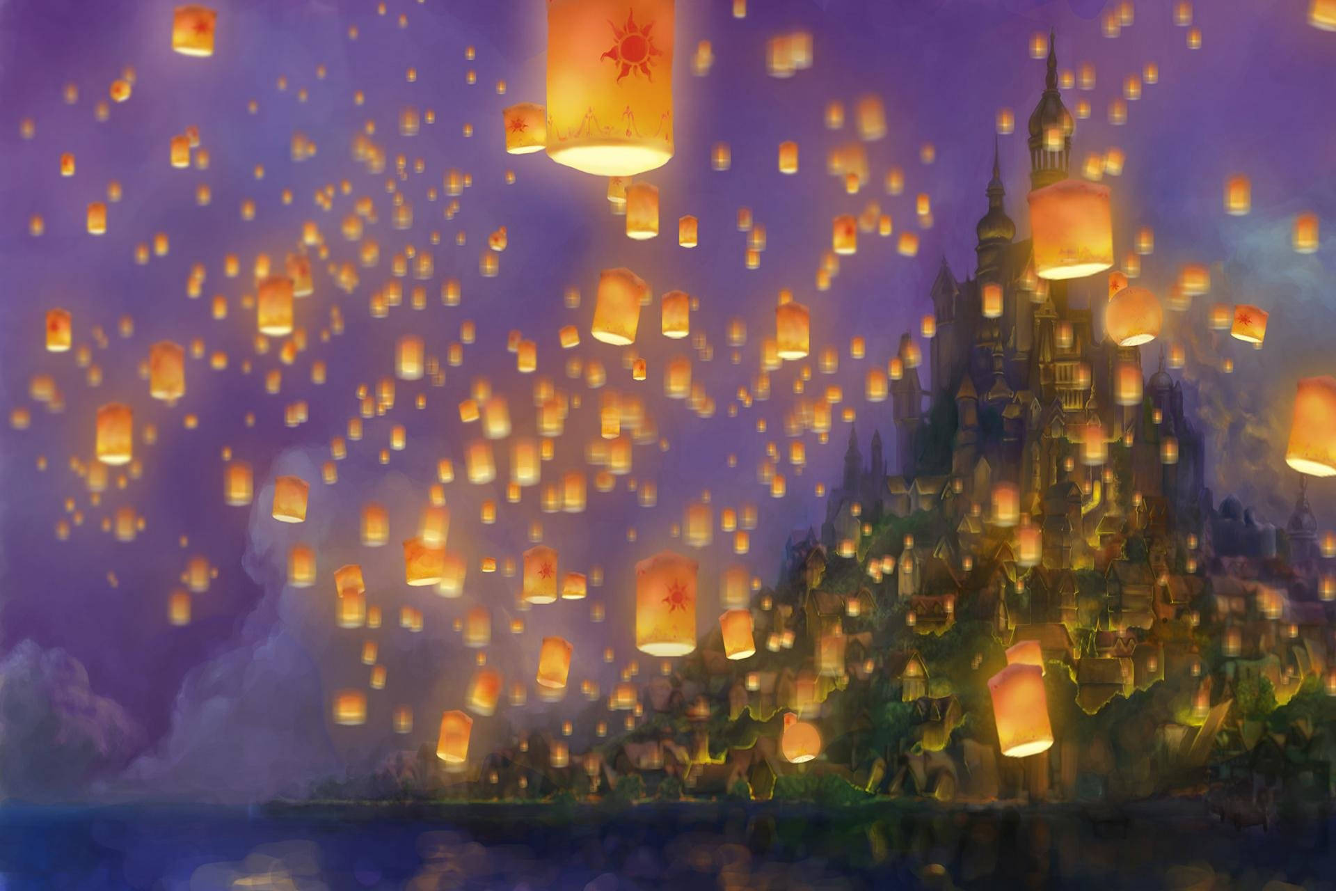 Rapunzel Releases A Lantern In Celebration Of The Kingdom