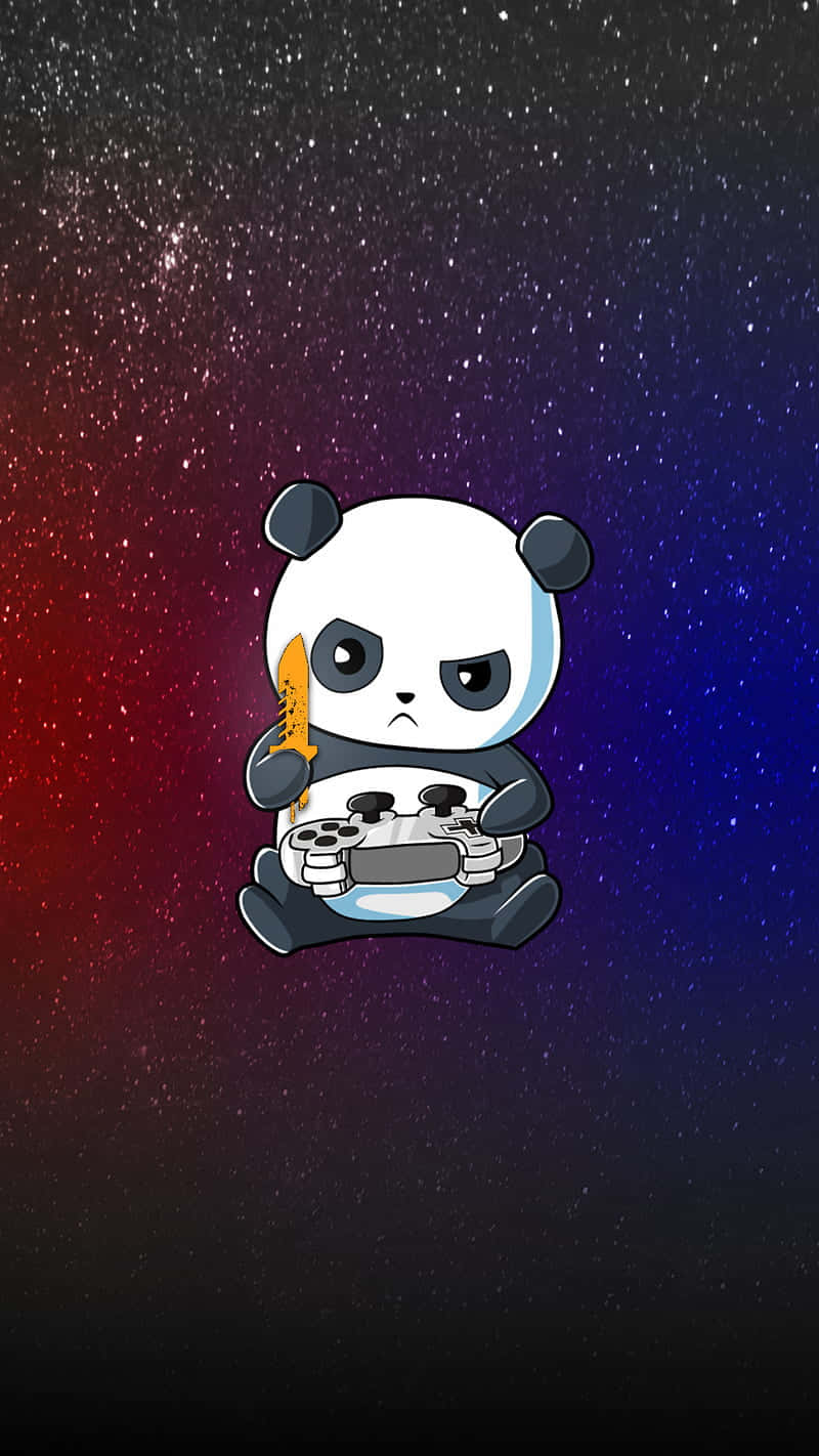 Rare Panda Playing