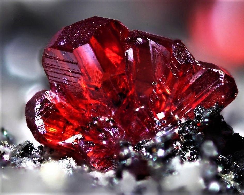 Rare Ruby Red Crystal Background