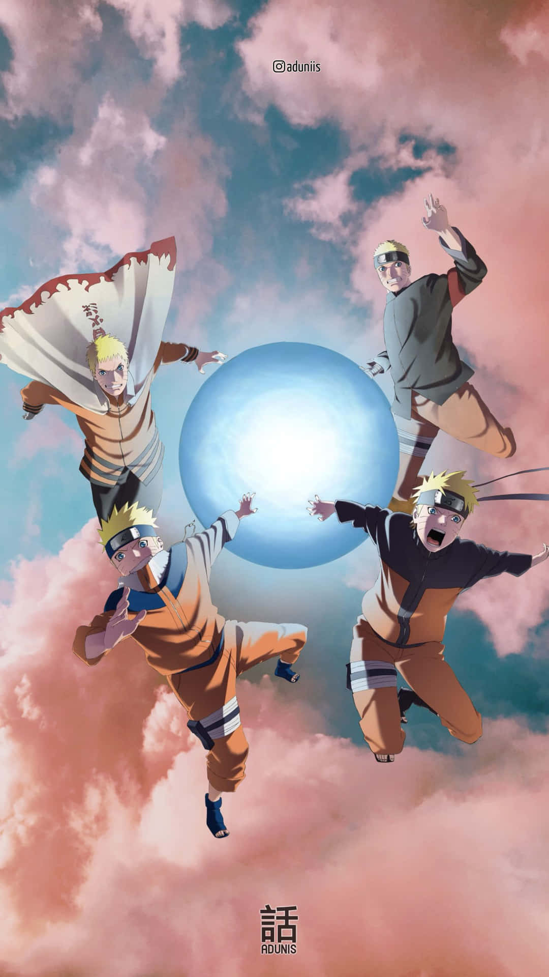 Rasengan Naruto Aesthetic Phone Background