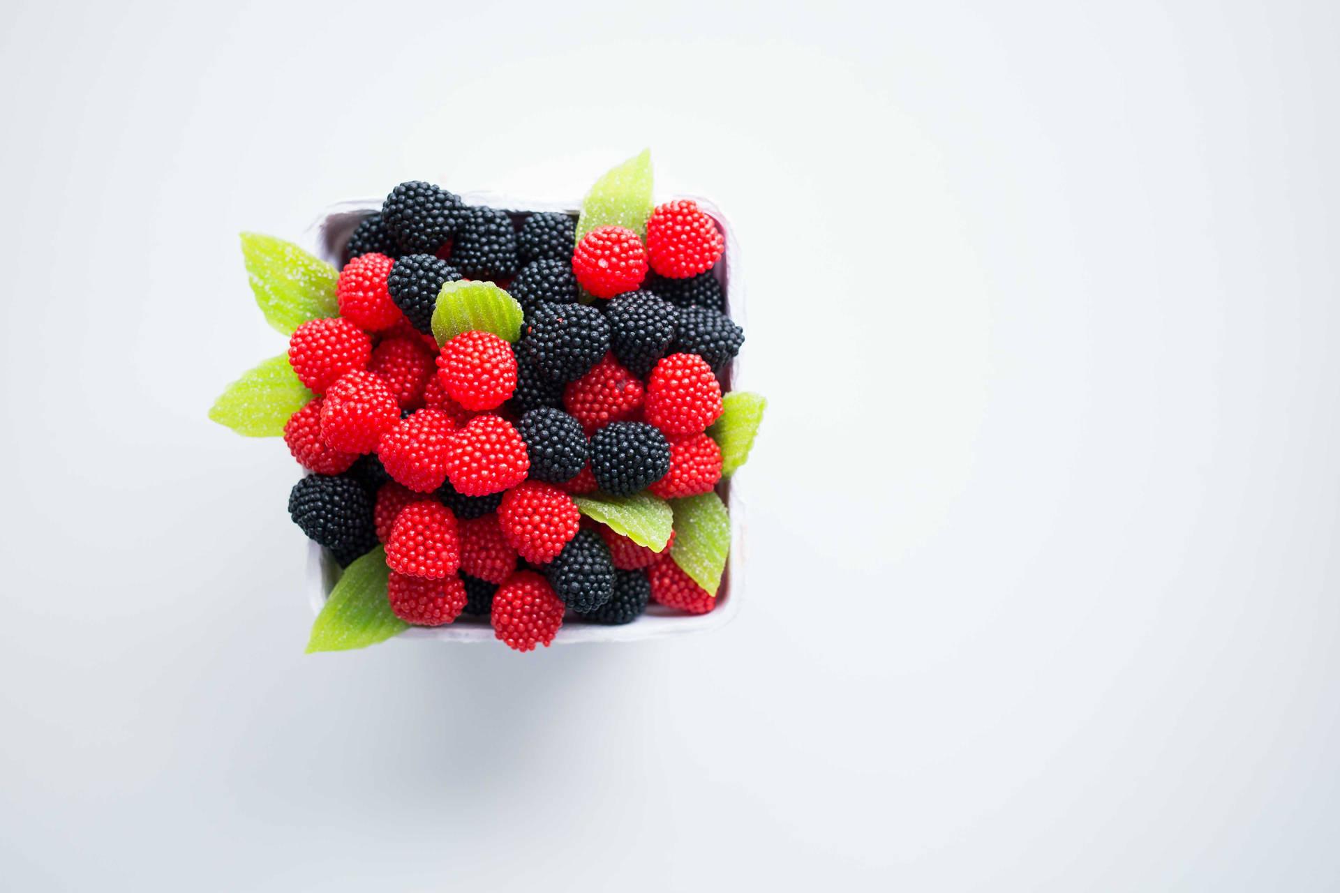 Raspberry And Blackberry Fruit Background