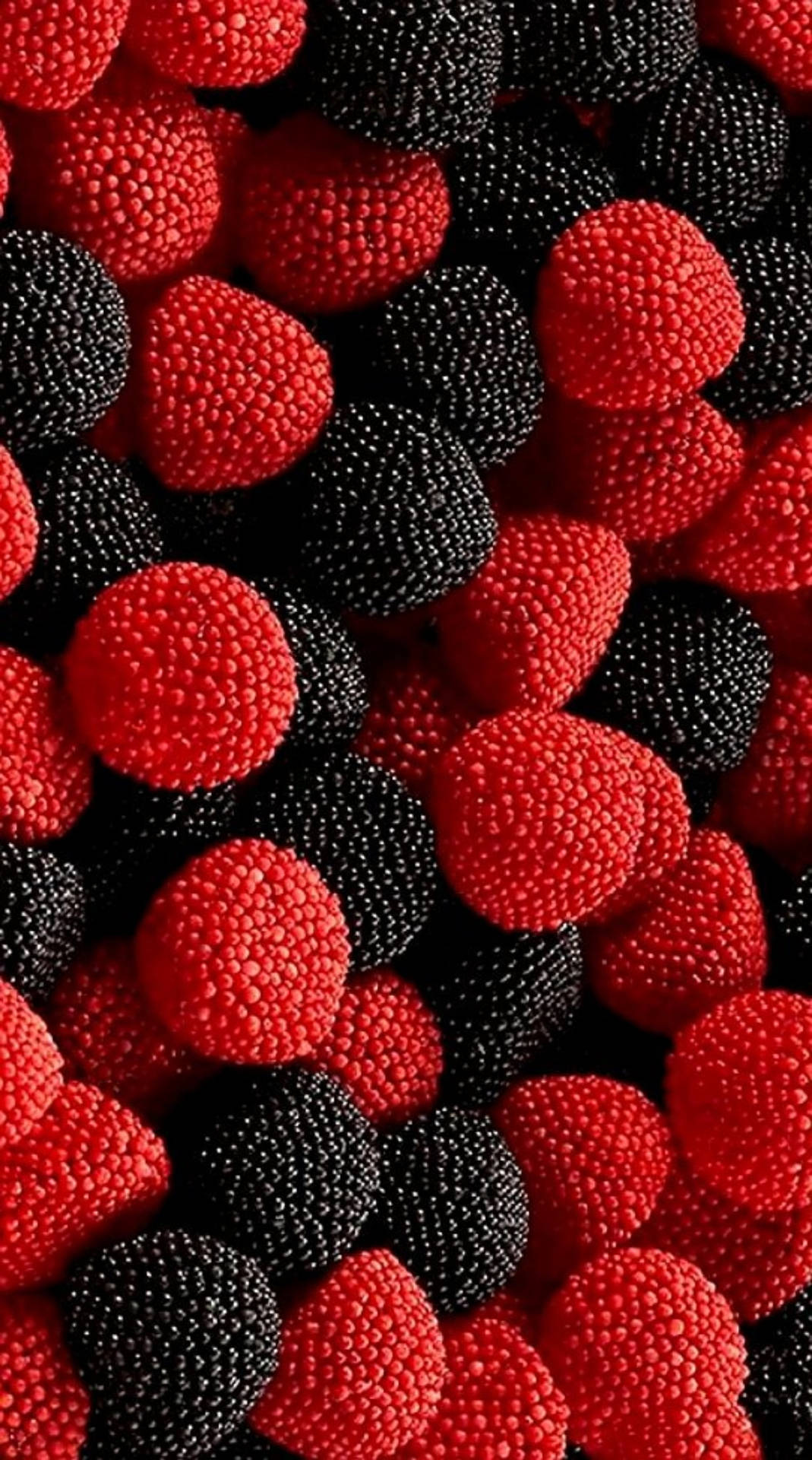 Raspberry Fruits 8k Phone Background