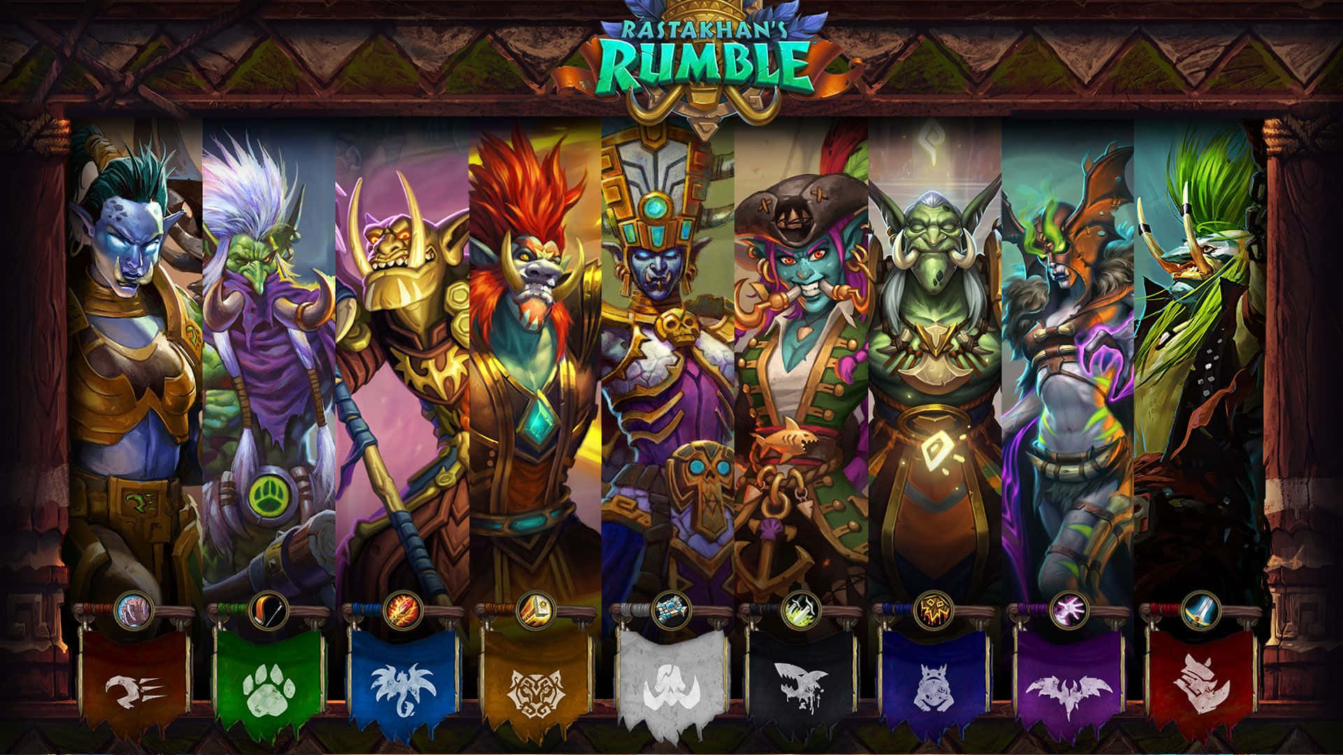 Rastakhans Rumble Game Mode Hearthstone Desktop Background