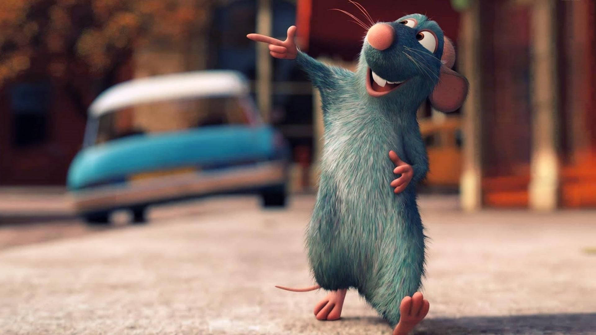 Ratatouille Remy In The Street Background