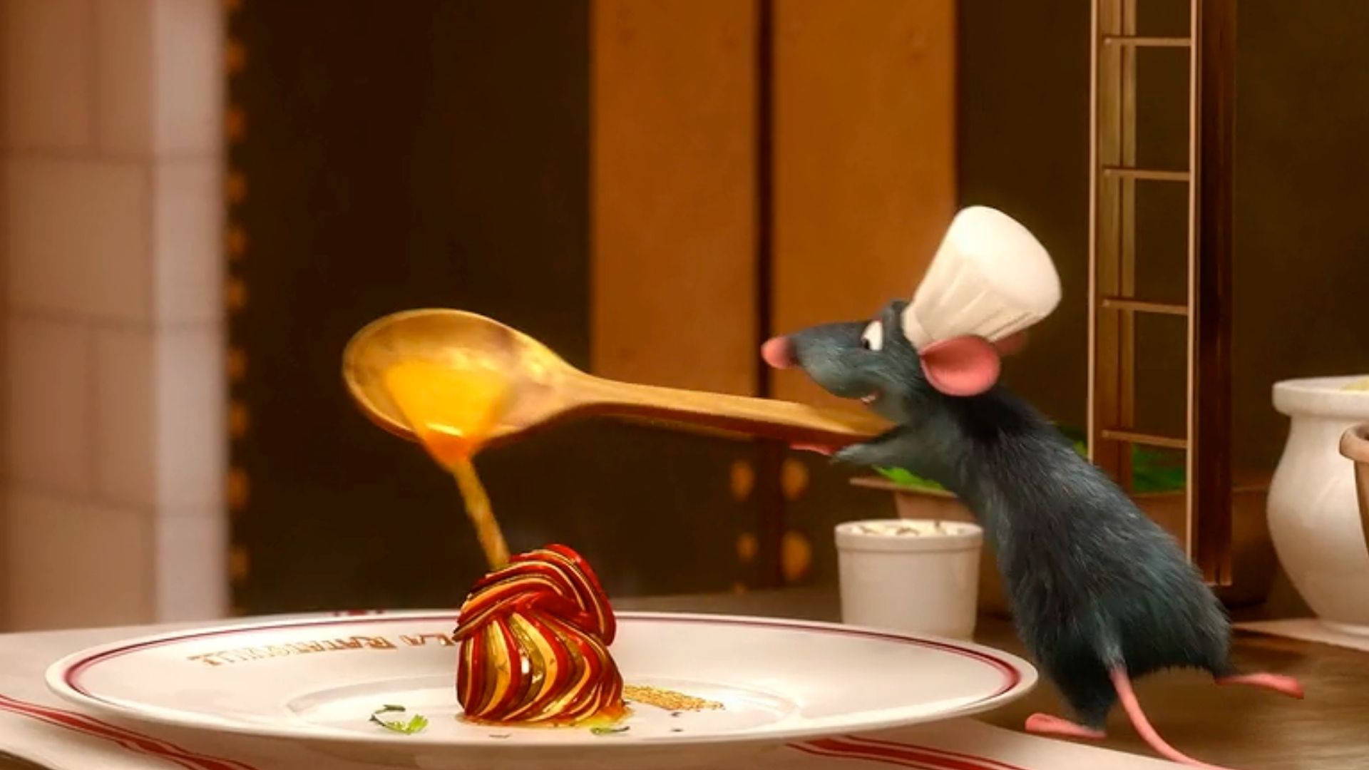 Ratatouille Remy's Dish Background