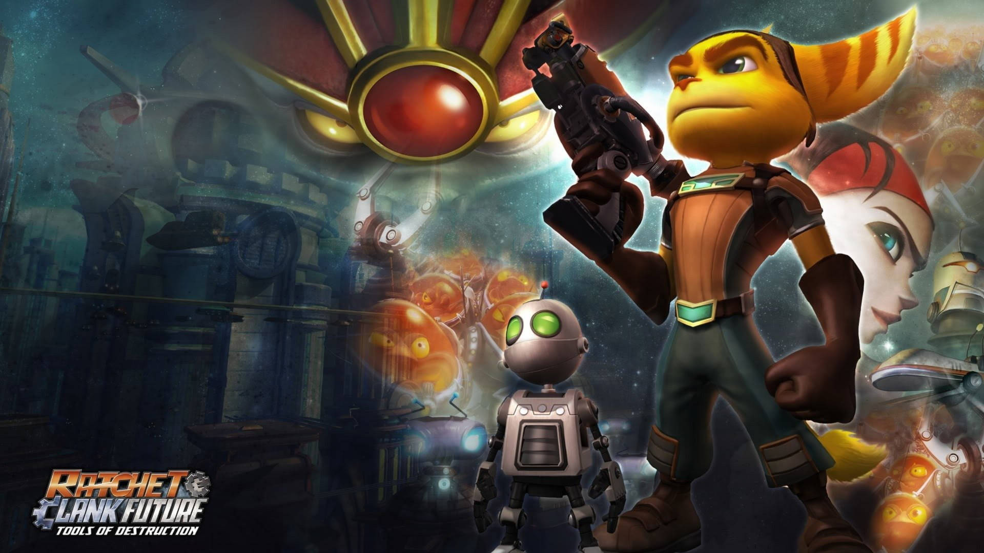 Ratchet And Clank 2007 Cover Background