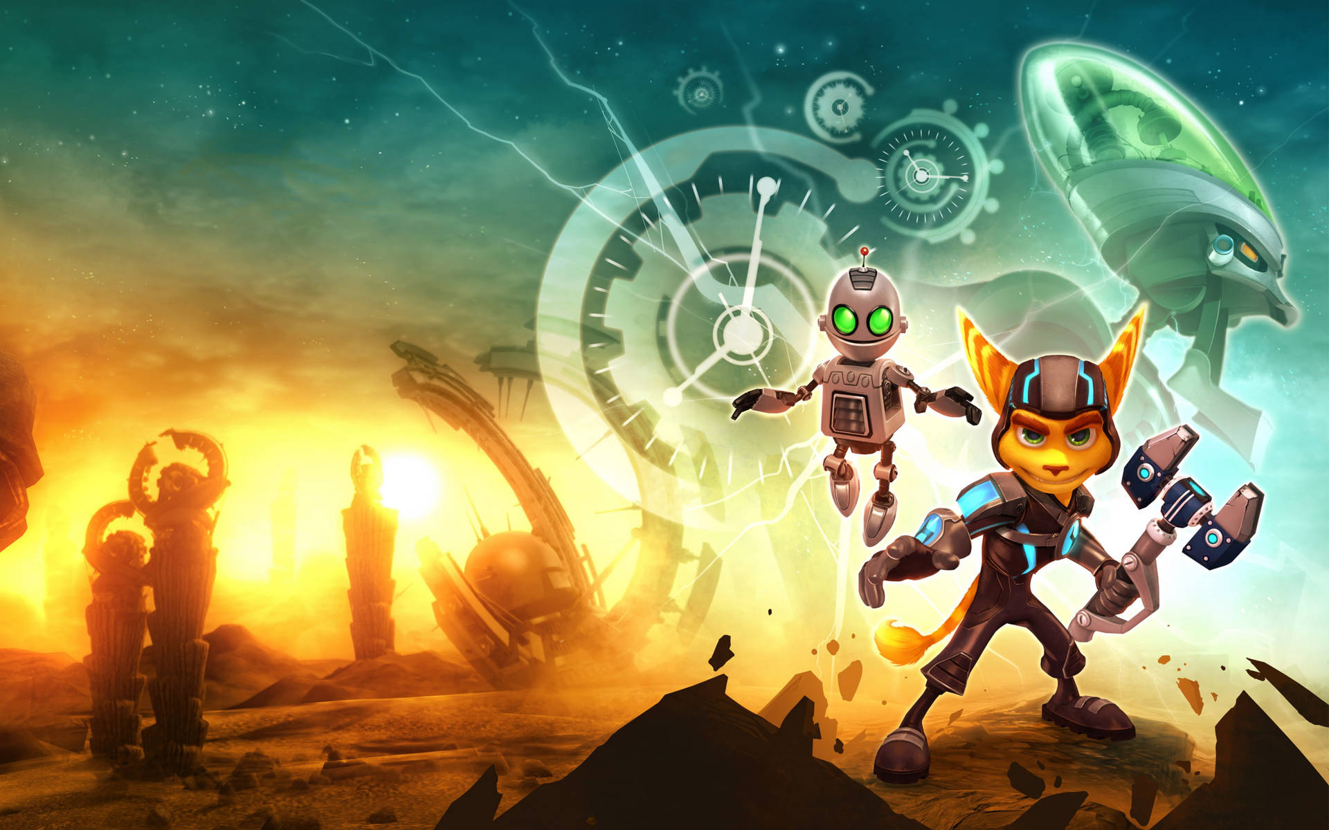 Ratchet And Clank Crack In Time Cover Background