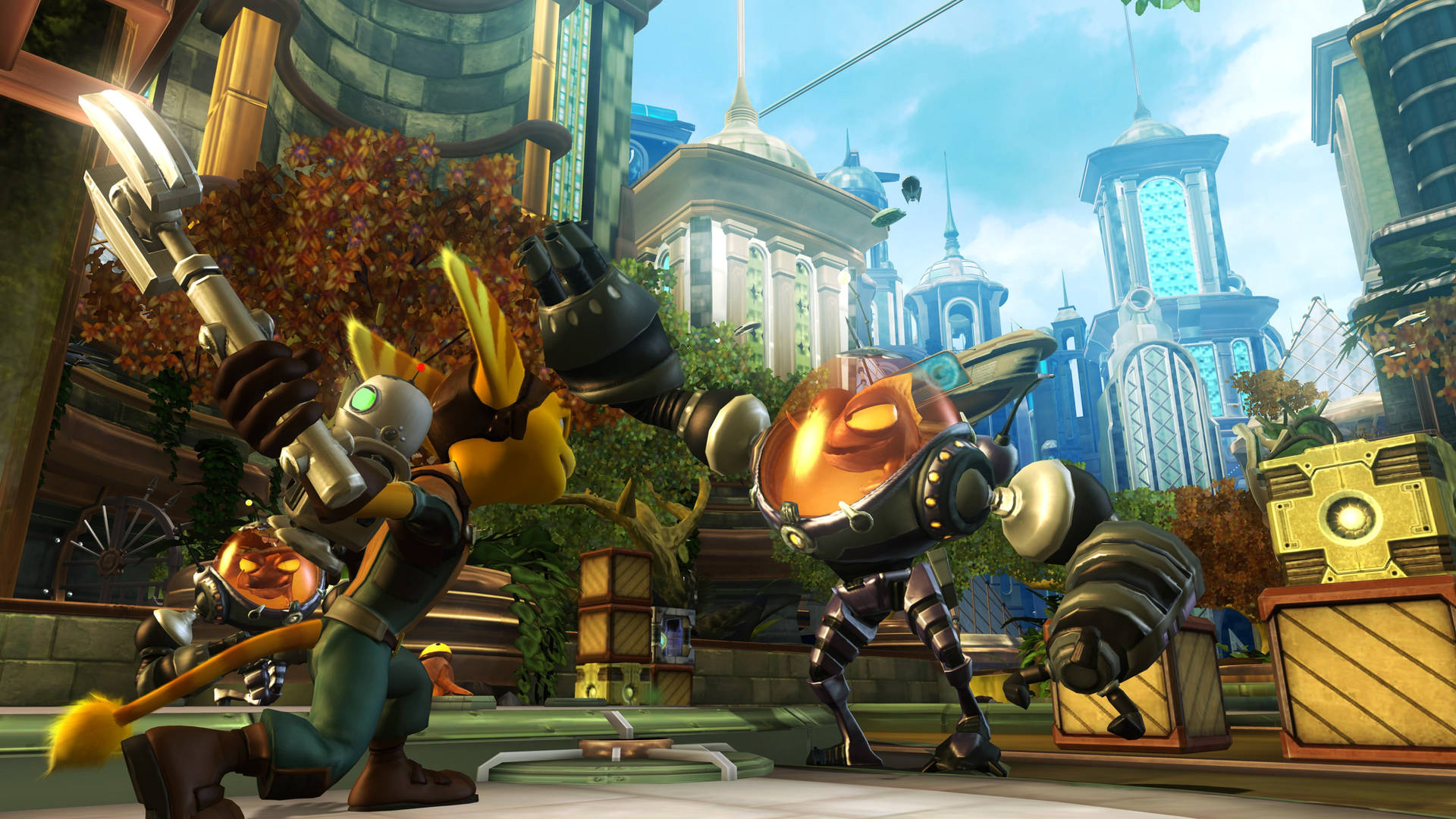 Ratchet And Clank Fight Background