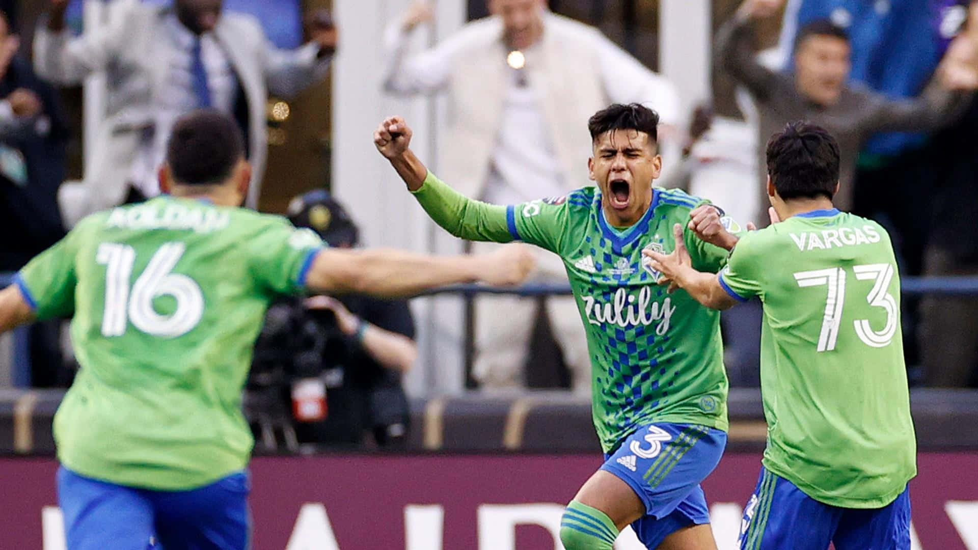 Raul Diaz, Cristian Roldan And Obed Vargas Background