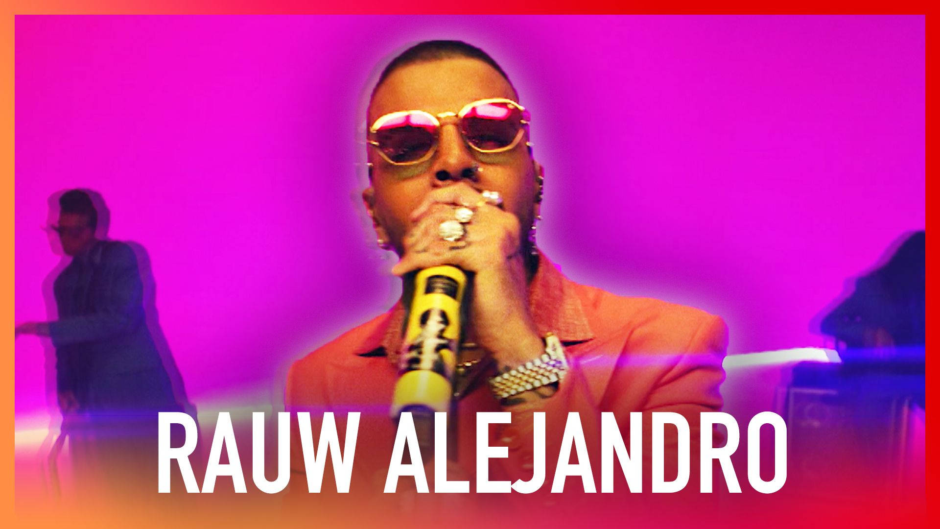 Rauw Alejandro Hot Pink Poster Background