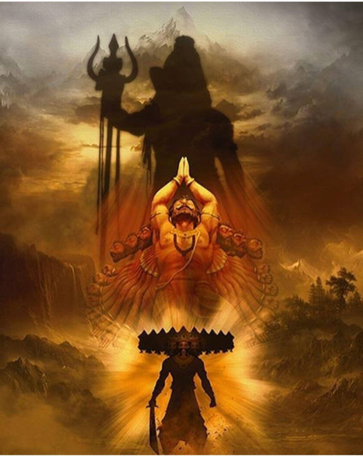 Ravana Shiva Tribe Background