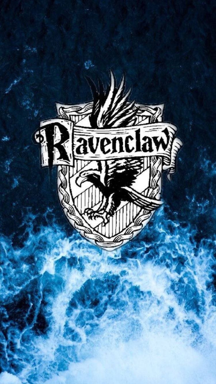 Ravenclaw Along With The Waves Background