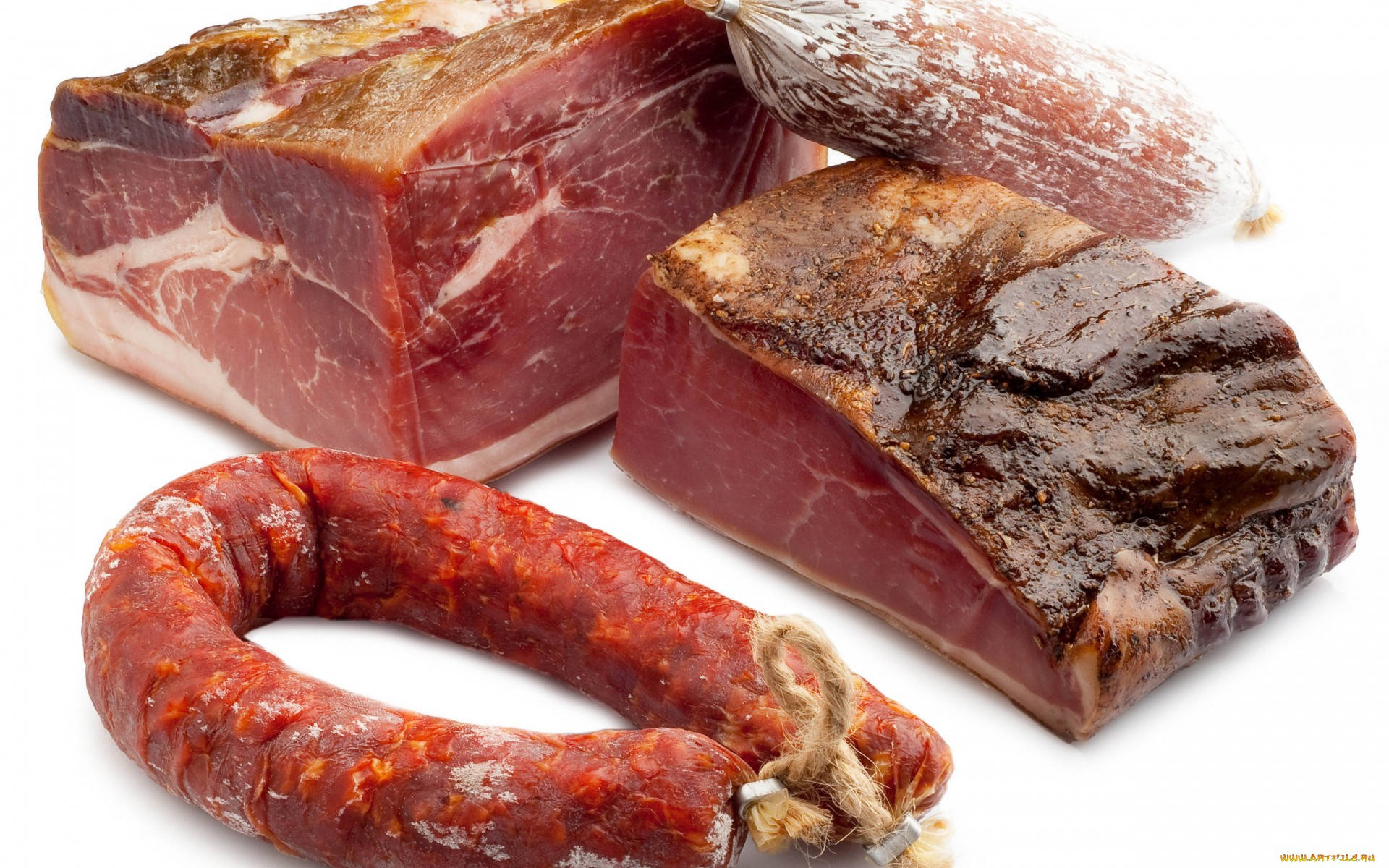 Raw Beef Meat And Chorizo
