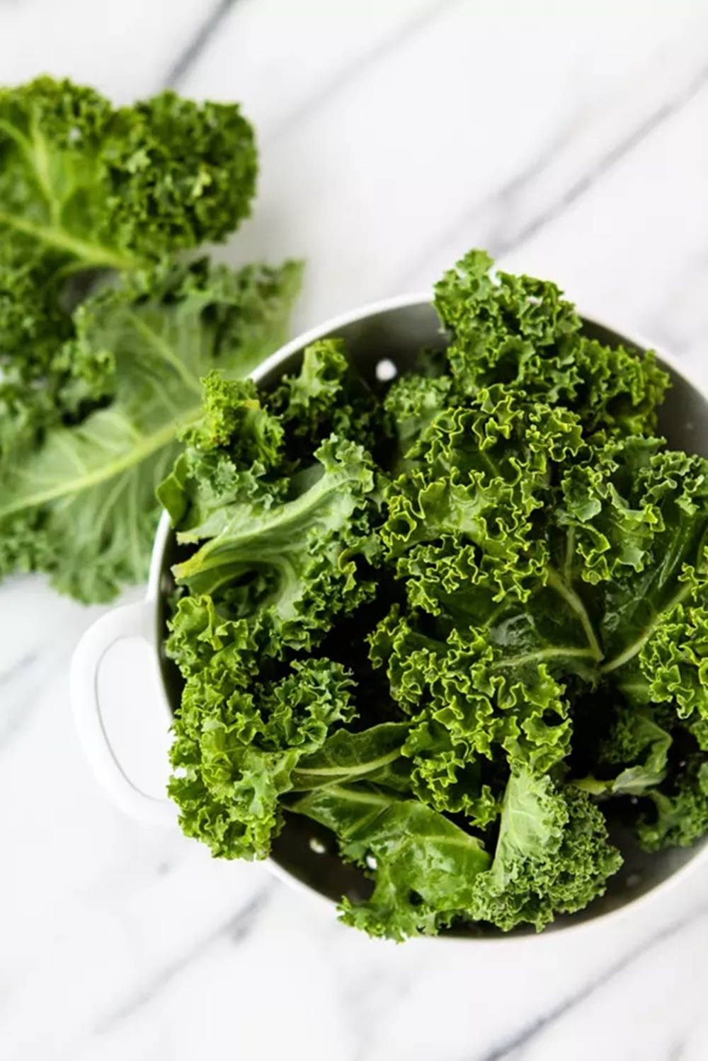 Raw Green Kale Background