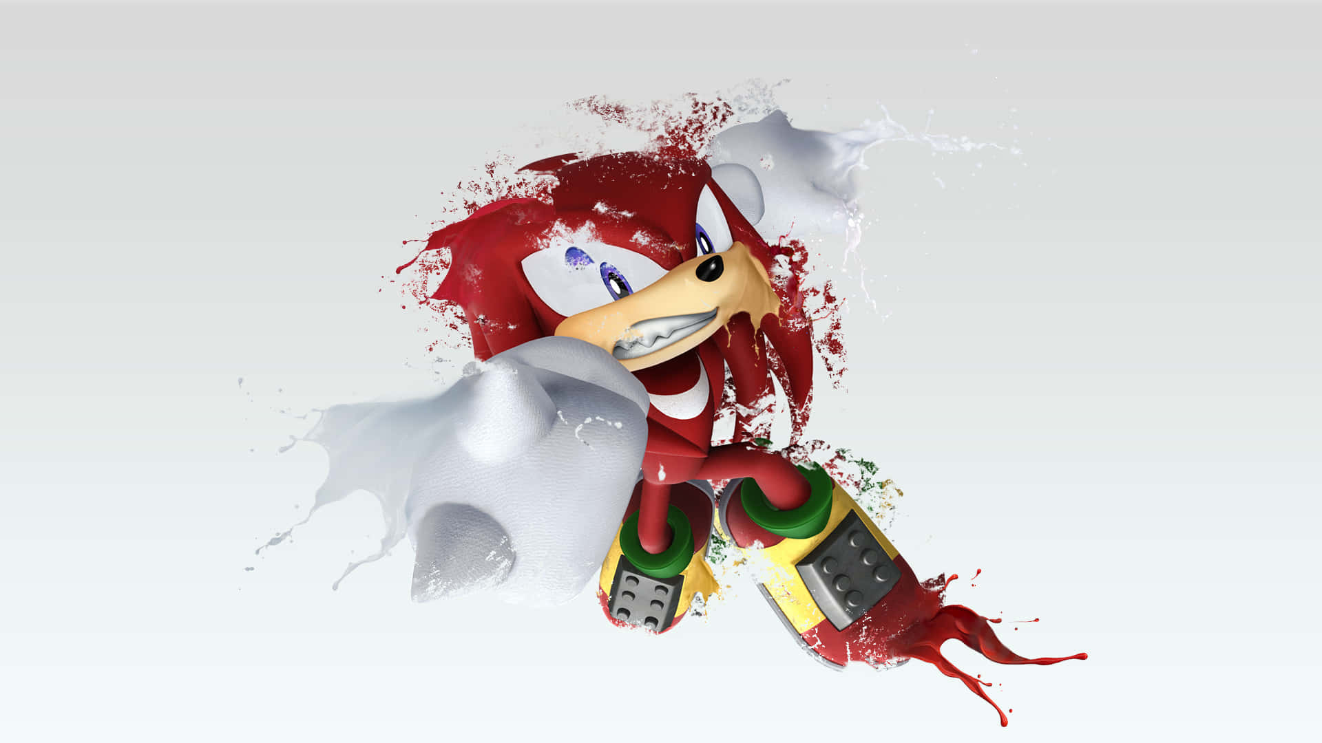 Raw Muscle Power Of Knuckles Background