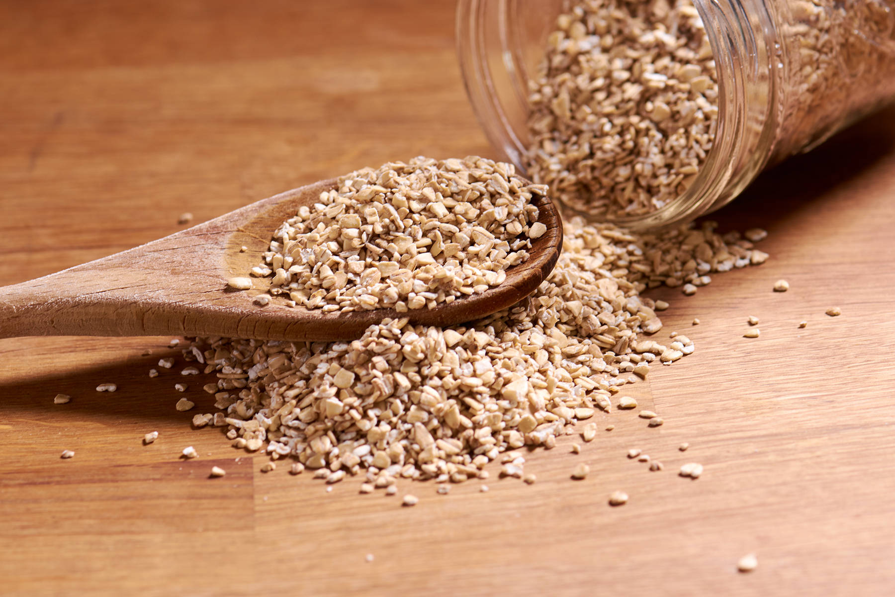 Raw Oatmeal From A Jar