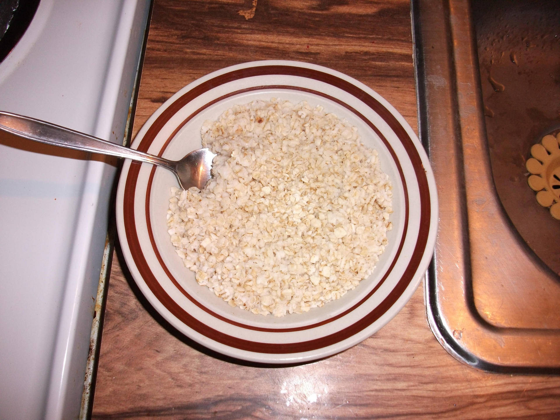 Raw Oatmeal Ingredient Background