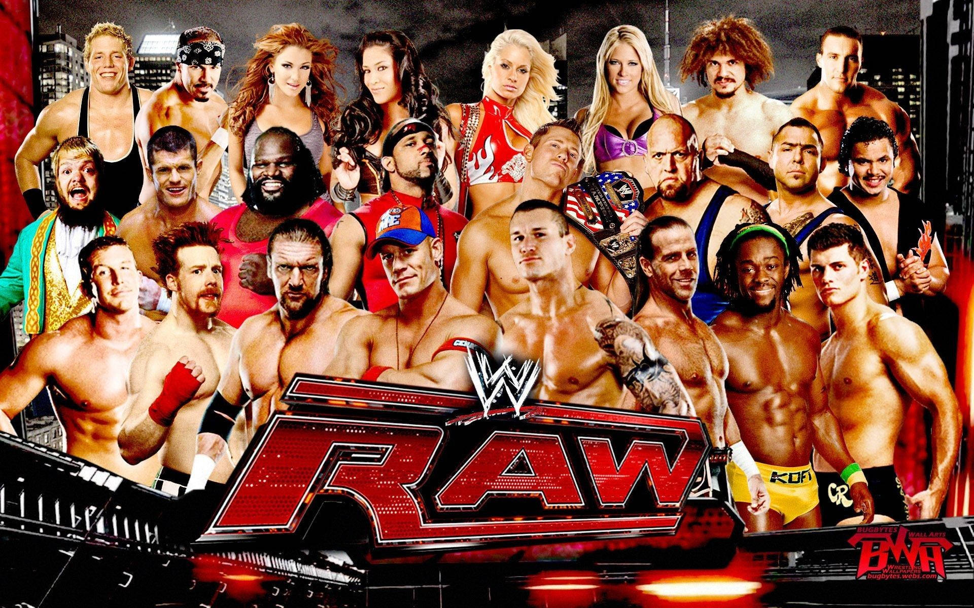 Raw Wrestling Superstars Hit The Ring