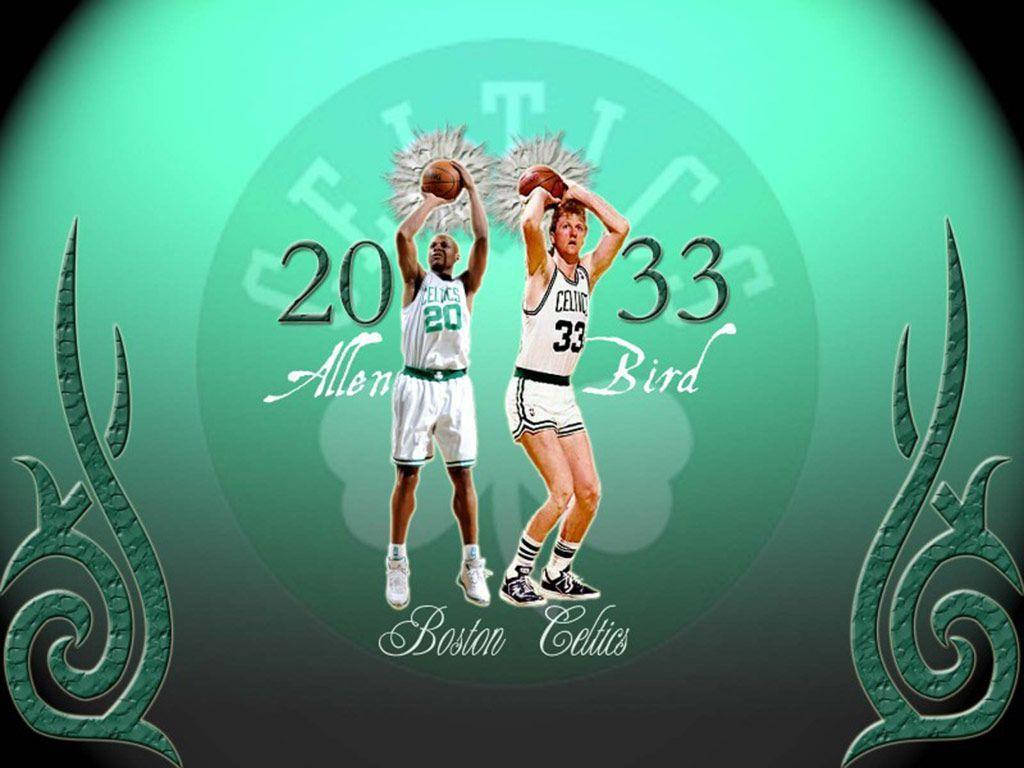 Ray Allen And Larry Bird Background