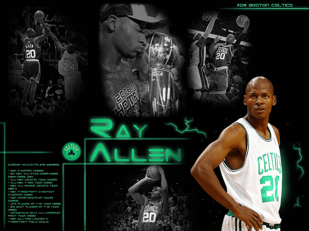 Ray Allen Basketball Journey Background