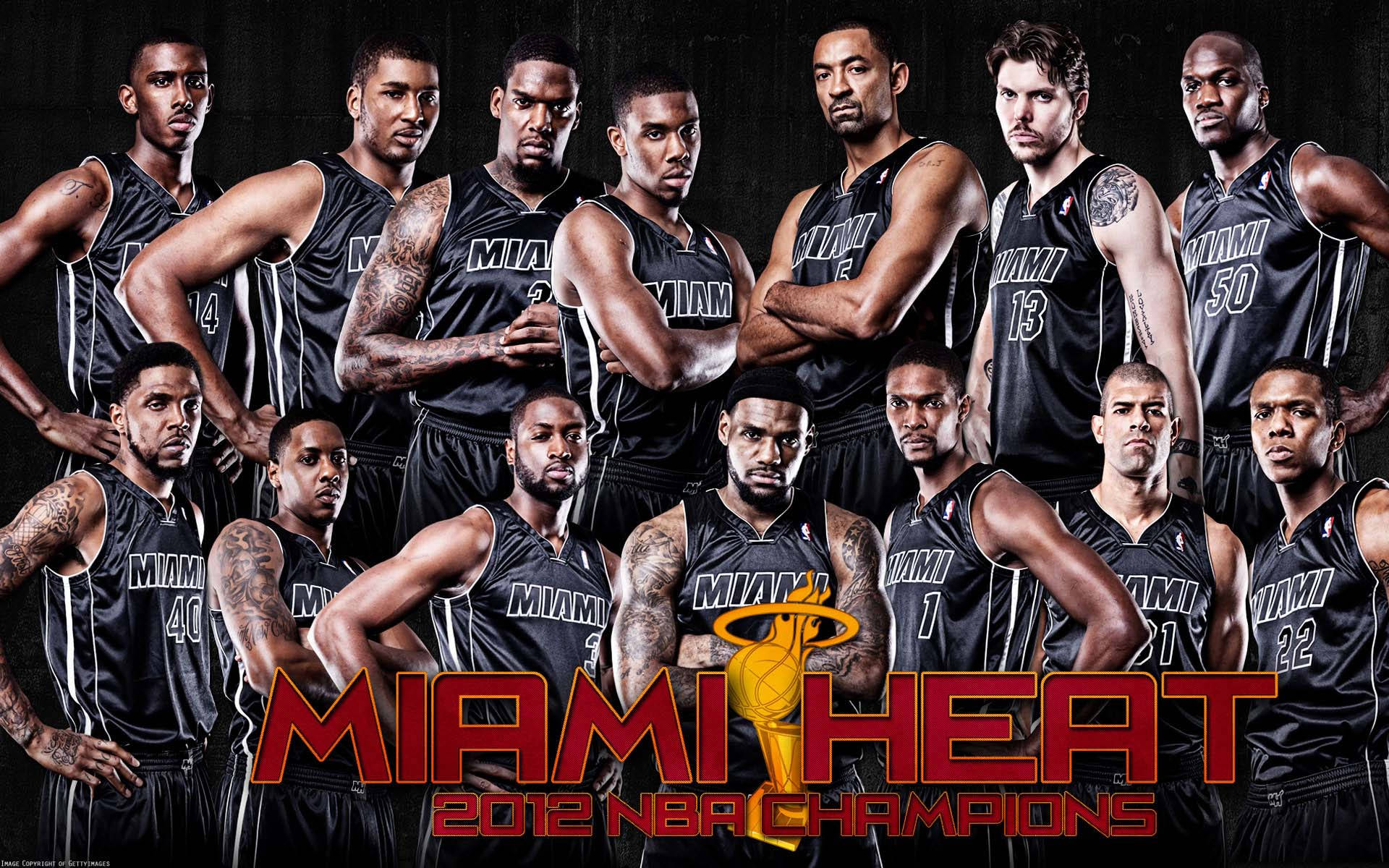 Ray Allen Miami Heat Champions Background