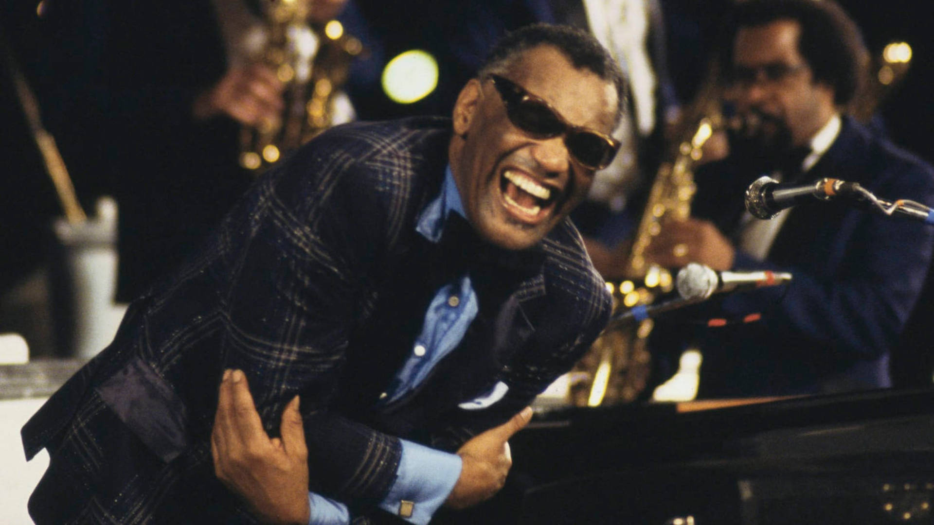 Ray Charles Holding His Arms