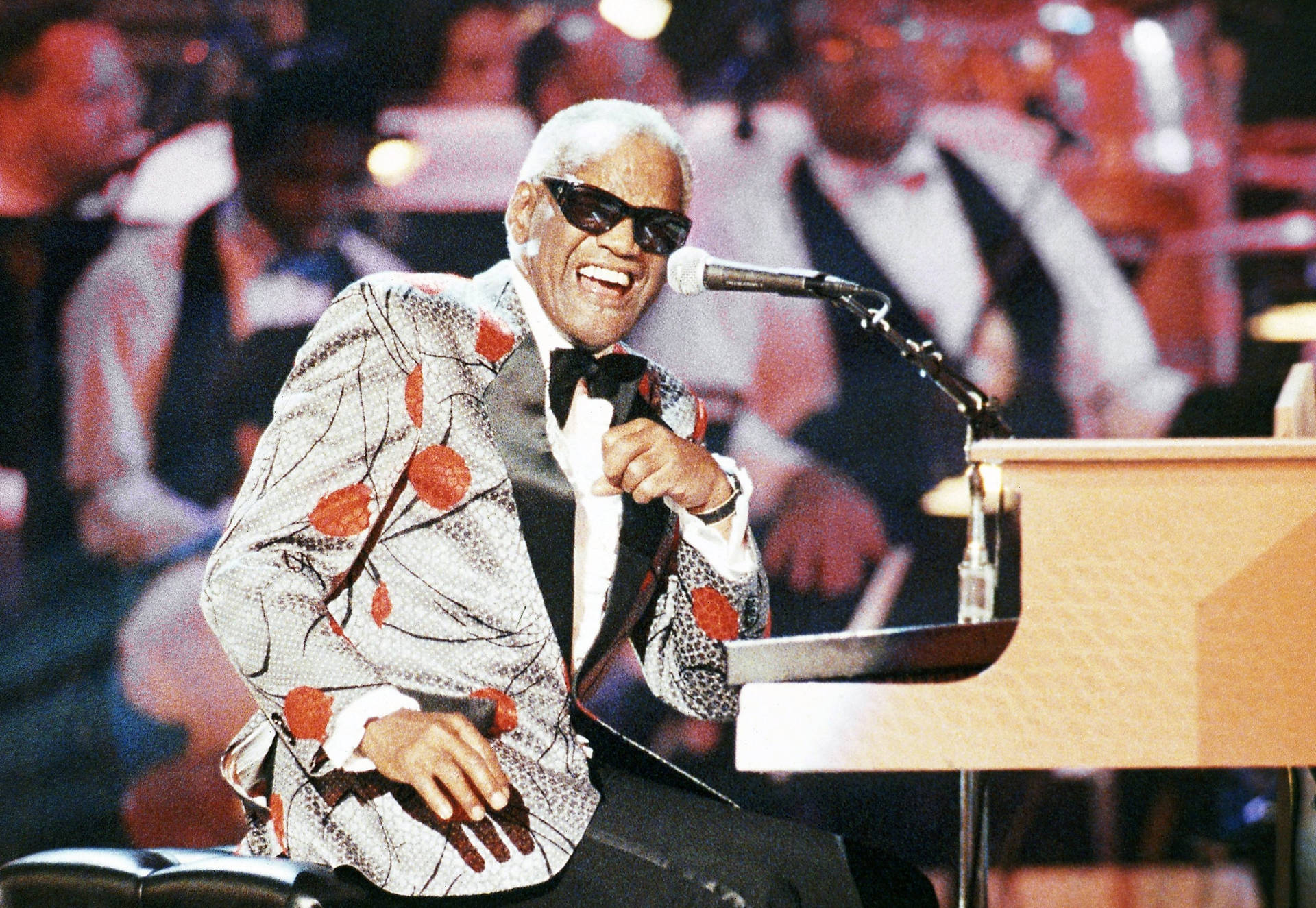 Ray Charles Sitting At The Piano