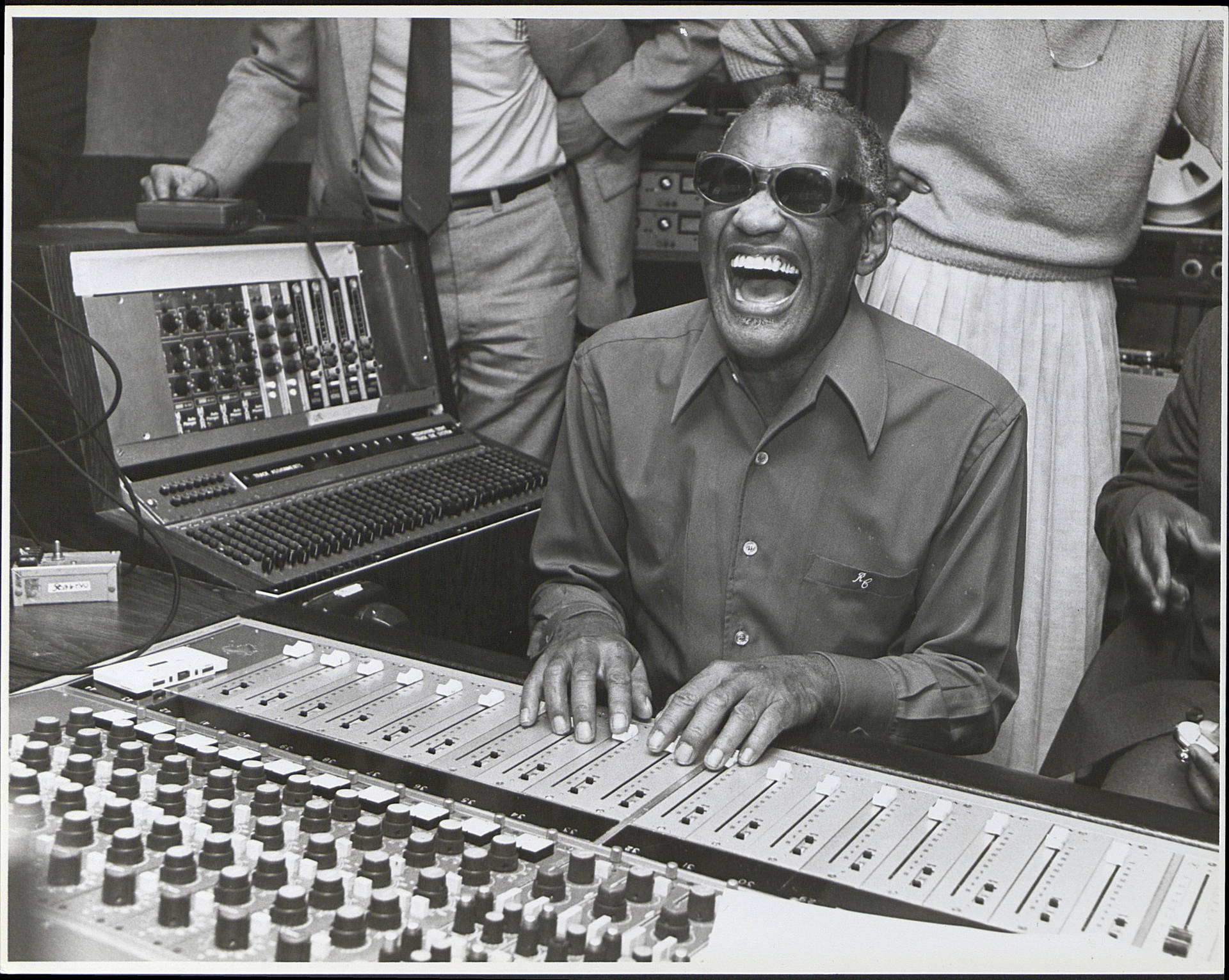 Ray Charles Vintage Photo Background