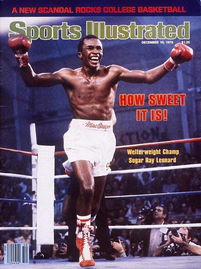 Ray Leonard Vintage Magazine Cover Phone Background