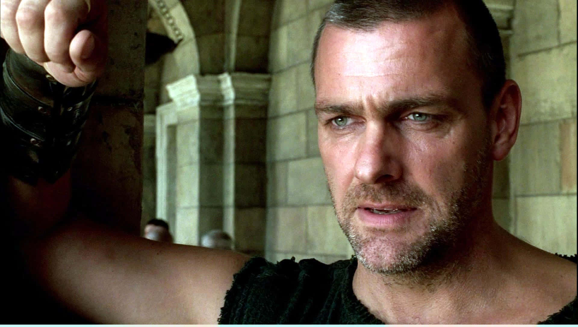 Ray Stevenson In A Dramatic Pose Background