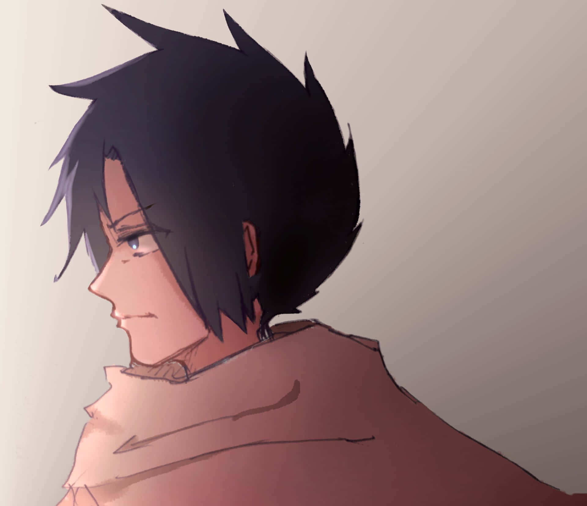 Ray The Promised Neverland Side Profile Background