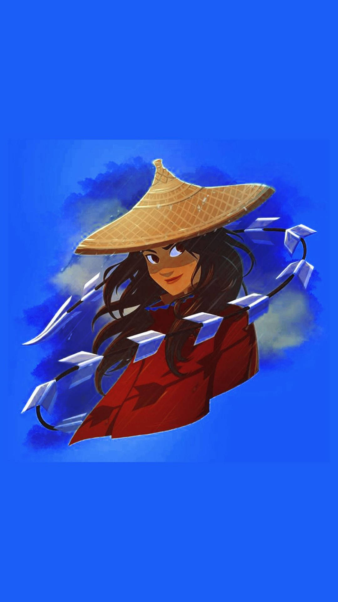 Raya And The Last Dragon Raya Blue Portrait Art Background